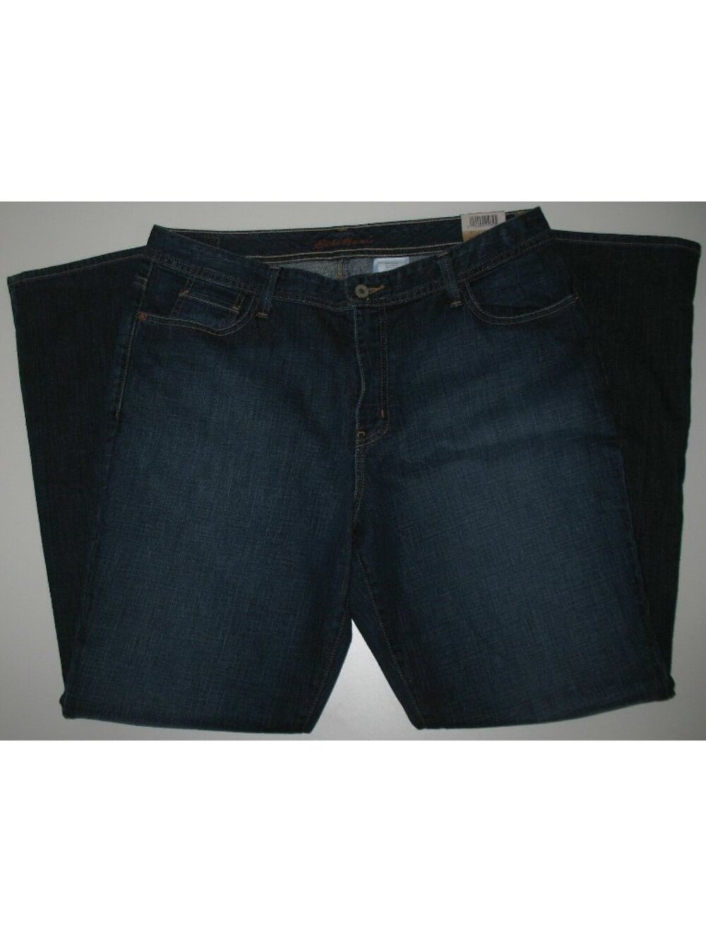 Eddie Bauer Women’s 16 Long Bootcut Jeans Dark Wash Stretch Denim NWT
